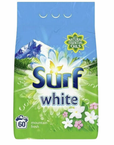 Surf White Mountain Fresh prací prášek na bílé prádlo 60W 3.9 kg porovnat ceny