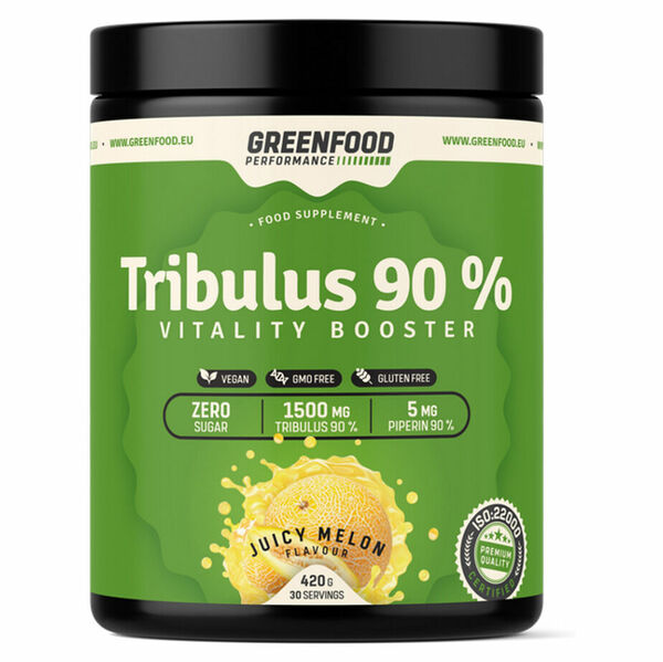 GREENFOOD NUTRITION Performance tribulus 90% šťavnatý meloun 420 g porovnat ceny