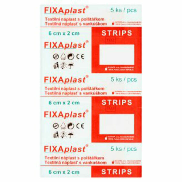 FIXAPLAST Strip Náplast 6 x 2 cm 5 kusů porovnat ceny