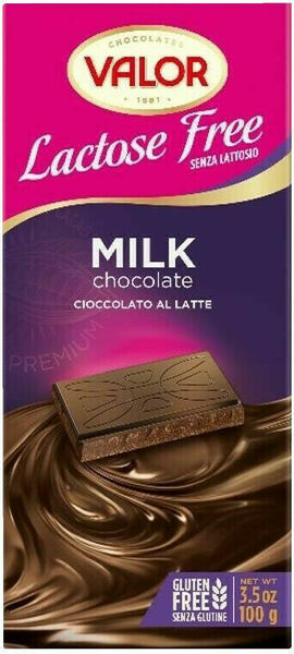 Valor Mléčná čokoláda 35%, se sníženým obsahem laktózy 100g porovnat ceny