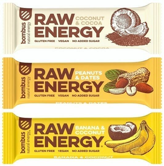Bombus RAW energy tyčinky 3x50g AKCE porovnat ceny