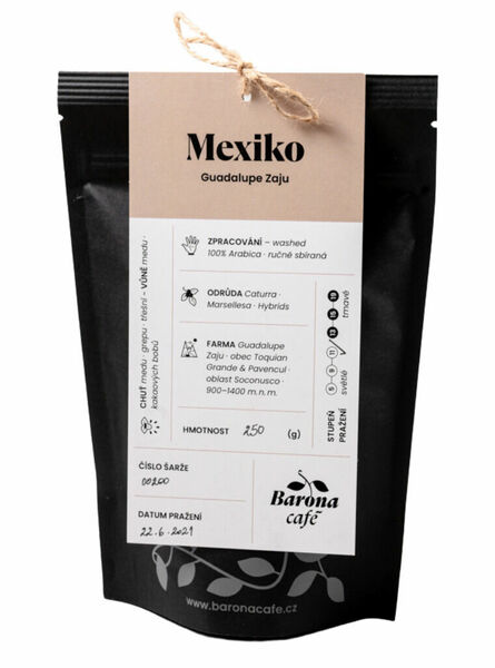Barona Café Mexiko - Guadalupe Zaju 250 g porovnat ceny