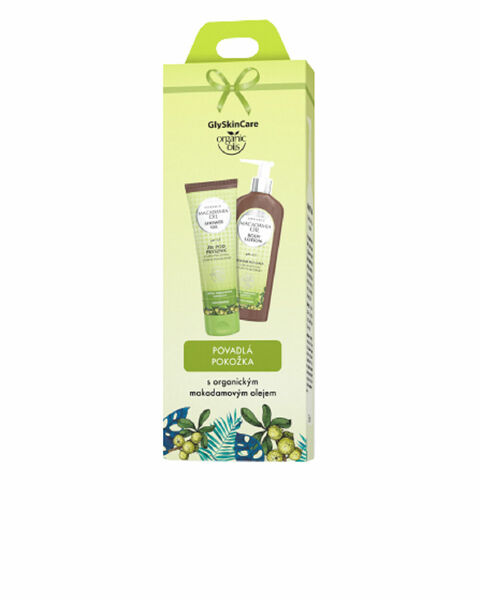 Biotter GSC organics oils makadamie sprchový gel a tělové mléko Dárkové vánoční balení 2x250ml porovnat ceny