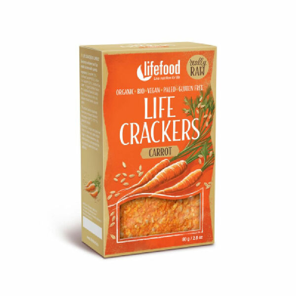 LIFEFOOD Life crackers Mrkvánky 80 g BIO porovnat ceny