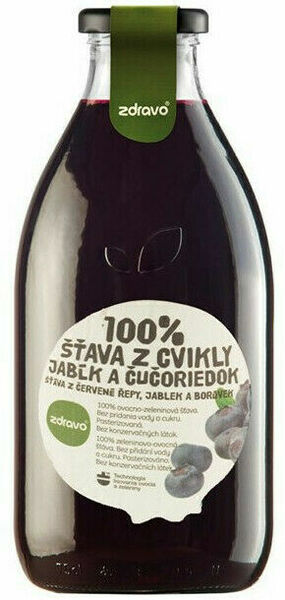 ZDRAVO Šťáva 100% řepovo-borůvkovo-jablková 750ml porovnat ceny