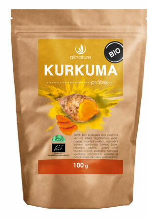Allnature Kurkuma prášek BIO 100g porovnat ceny