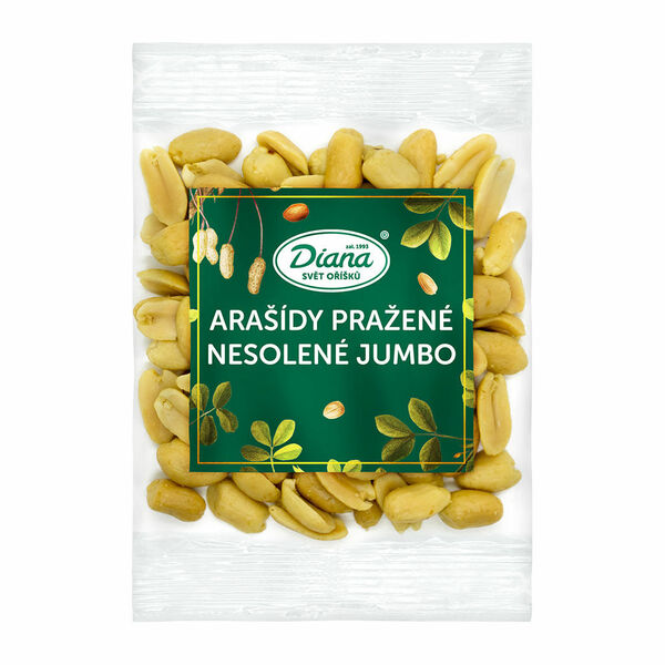 Diana Company Arašídy pražené nesolené Jumbo 100g porovnat ceny
