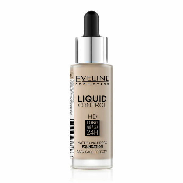 EVELINE COSMETICS Liquid Control HD tekutý make-up s kapátkem 030 SAND BEIGE 32 ml porovnat ceny