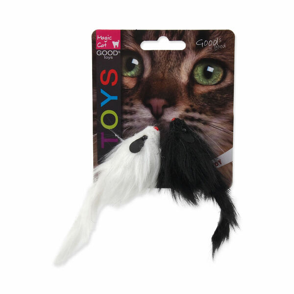 MAGIC CAT Hračka myš plyš chrastící 11 cm 2 ks porovnat ceny