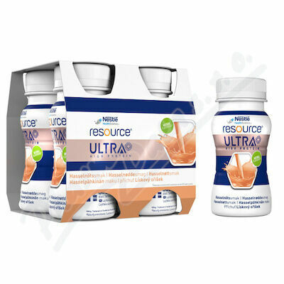 Resource Ultra + HP Lískový oříšek por.sol.4x125ml porovnat ceny