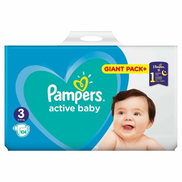 Pampers Active Baby Giant Box S3 108ks porovnat ceny