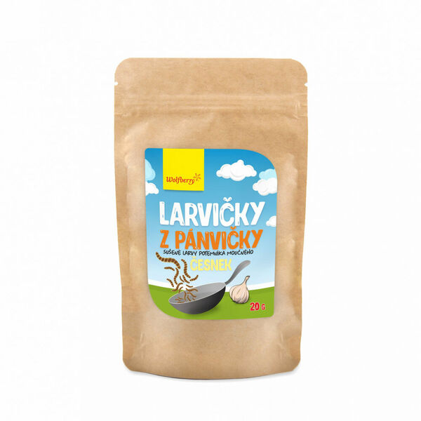 WOLFBERRY Larvičky z pánvičky česnek bezlepkové 20 g porovnat ceny
