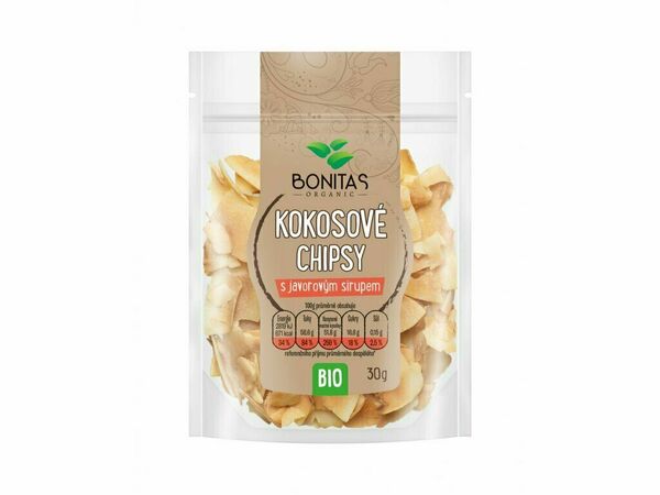 BONITAS BIO Kokosové chipsy s javorovým sirupem 30g porovnat ceny
