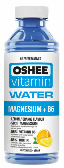 OSHEE Vitamínová voda Magnesium+B6 (citron-pomeranč) 555ml porovnat ceny