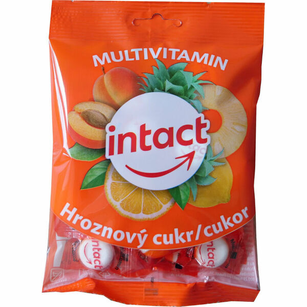 INTACT Hroznový cukr MULTIVITAMIN pastilky 75 g porovnat ceny