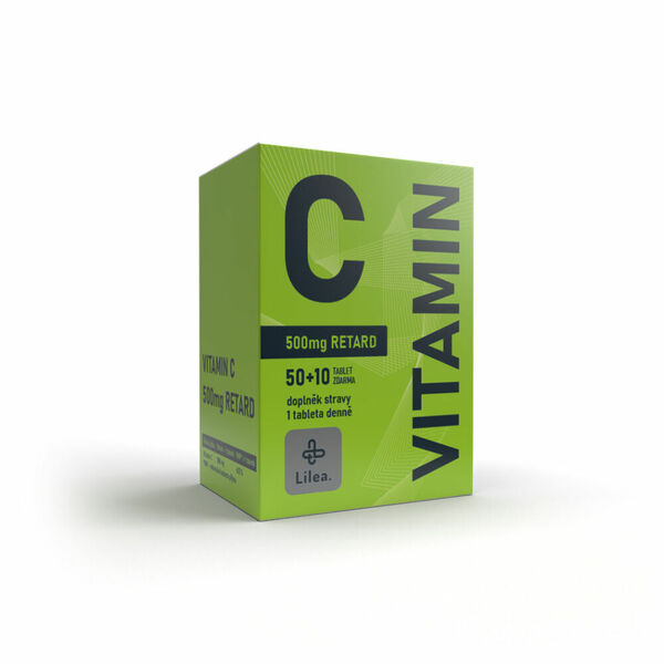 LILEA Vitamin C 500 mg RETARD 50+10 tablet ZDARMA porovnat ceny