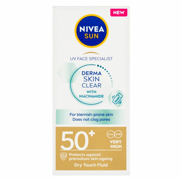 NIVEA Sun Pleťový krém Specialist Derma Skin Clear OF 50+ 40 ml porovnat ceny