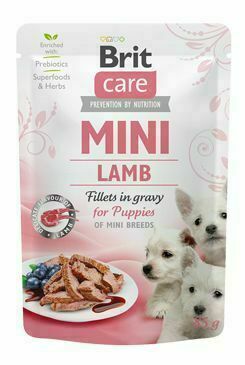 Brit Care Dog Mini Puppy Lamb Fillets In Gravy 85g porovnat ceny