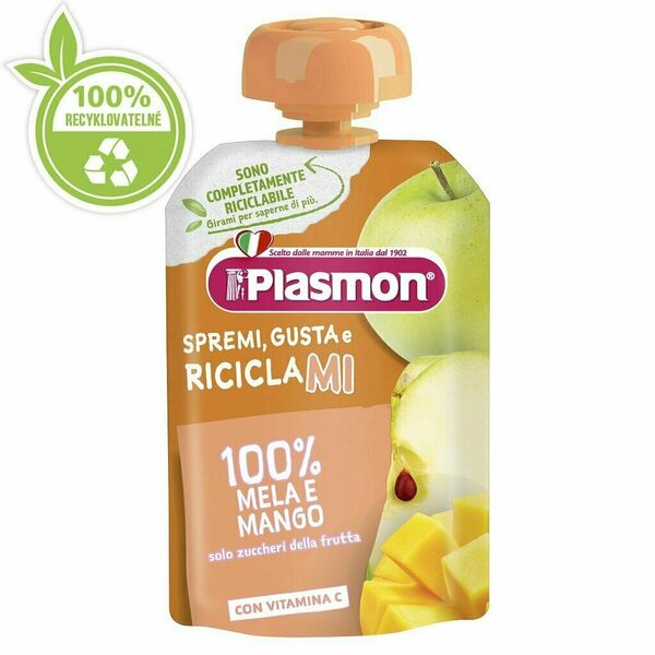 Plasmon Kapsička ovocná jablko a mango 100g 7m+ porovnat ceny