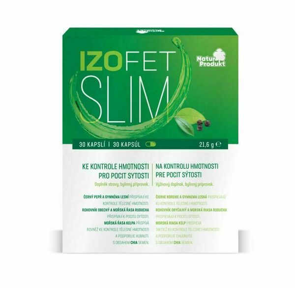 Naturprodukt Izofet Slim ke kontrole hmotnosti 30 kapslí porovnat ceny