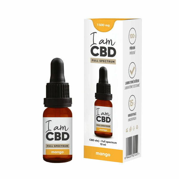 I am CBD Full spectrum olej 15% mango 10ml porovnat ceny