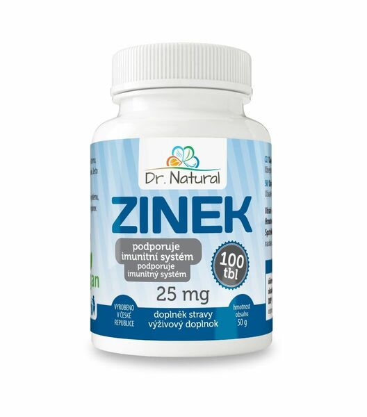 Dr. Natural Zinek 25 mg 100 tablet porovnat ceny