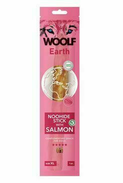 Woolf Pochoutka Earth Noohide Xl Stick With Salmon 85g porovnat ceny