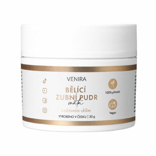 Venira Bělicí zubní pudr máta 30 g porovnat ceny