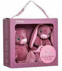 My Teddy Dárkový set Můj malý zajíček a muchláček - růžový porovnat ceny
