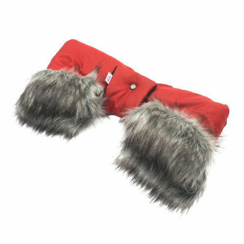 New Baby Rukávník na kočárek 2v1 s kožešinkou red porovnat ceny