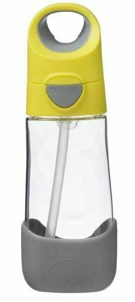 B.box Láhev na pití s brčkem žlutá/šedá 450ml porovnat ceny