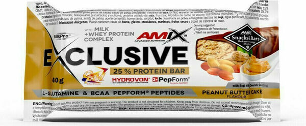AMIX Exclusive Protein Bar, Peanut-Butter-Cake, 40g porovnat ceny