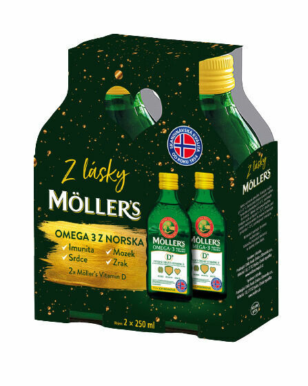 Möllers Dárkové balení Omega 3, 2 x 250 ml porovnat ceny