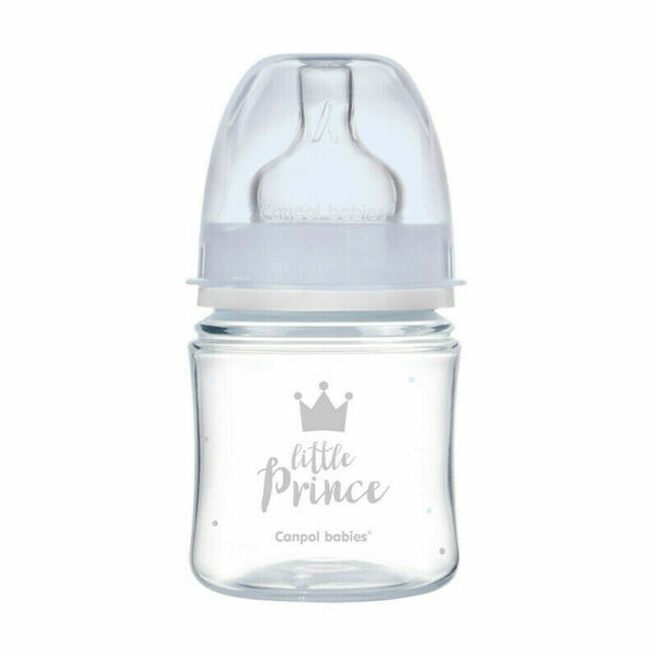 Canpol babies Lahev se širokým hrdlem ROYAL BABY 120ml modrá porovnat ceny
