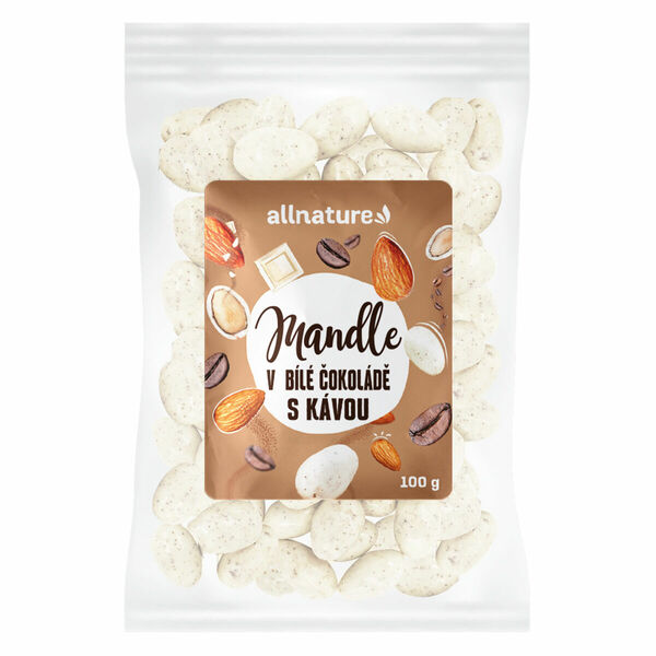 Allnature Mandle v bíle čokoládě s kávou 100 g porovnat ceny