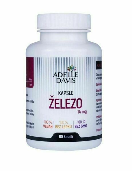 Adelle Davis Železo 60 kapslí porovnat ceny