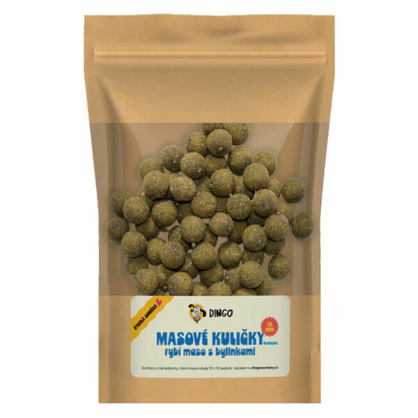 DINGO Masové kuličky rybí maso s bylinkami 16 mm/150 g porovnat ceny