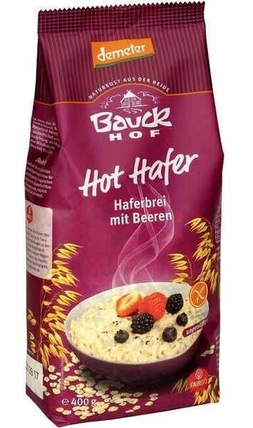 Bauck hof Kaše ovesná celozrnná horké ovoce bezlepková BIO 400 g porovnat ceny