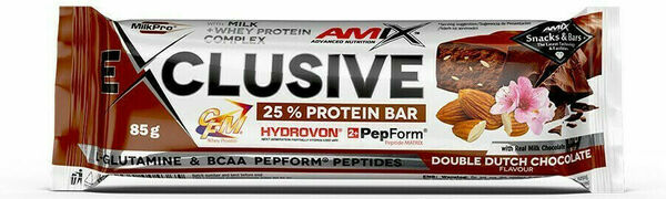 AMIX Exclusive Protein Bar, Double Dutch Chocolate, 85g porovnat ceny
