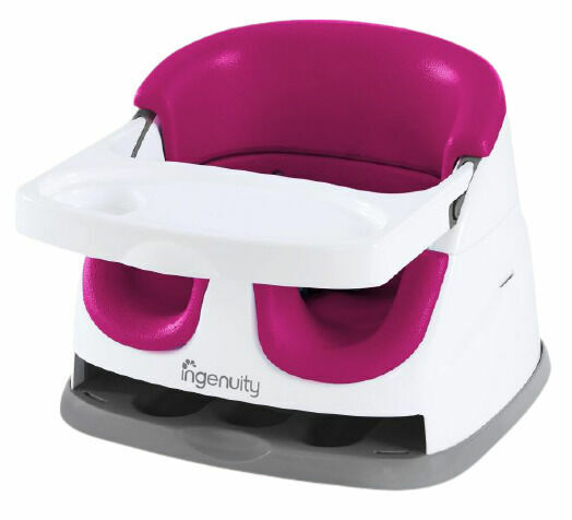 Ingenuity Podsedák na jídelní židli 2v1 Baby Base Pink Flambe 6m+ do 22kg porovnat ceny