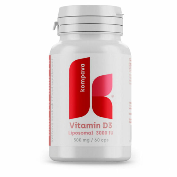 KOMPAVA Lipozomální vitamín D3 500 mg 60 kapslí porovnat ceny