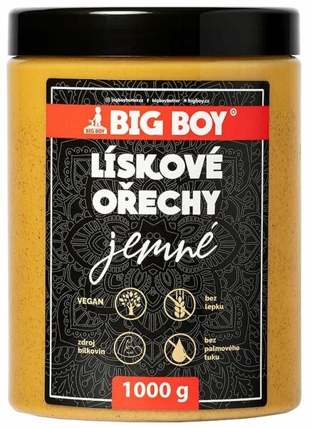BIG BOY Lískoořechový krém jemný 1000g porovnat ceny