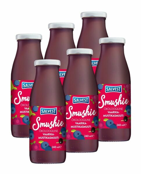 SALVEST Smushie BIO Ovocné smoothie s borůvkami, malinami a černým rybízem 6x240 ml porovnat ceny