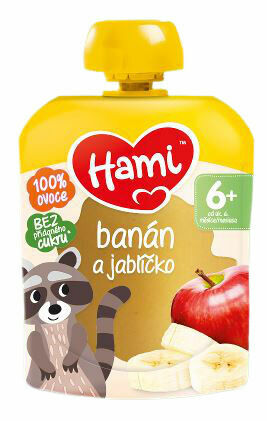 Hami ovocná kapsička Banán a jablíčko 100g porovnat ceny