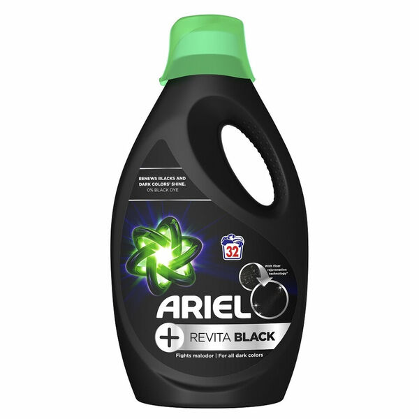 ARIEL +Revitablack Tekutý prací gel 32 pracích dávek/1760ml porovnat ceny