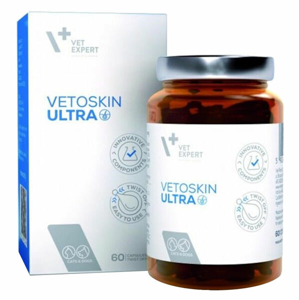 VETEXPERT VetoSkin Ultra pro psy a kočky 60 kapslí porovnat ceny