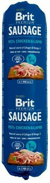 Brit salám Sausage Chicken & Lamb 800g porovnat ceny
