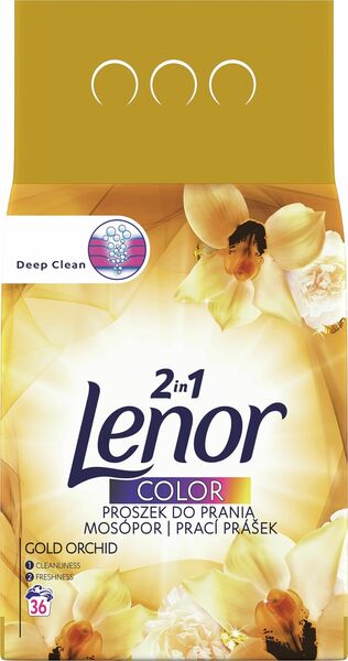 Lenor 2v1 prací prášek Color, Gold Orchid (36 pracích dávek), 2,34kg porovnat ceny