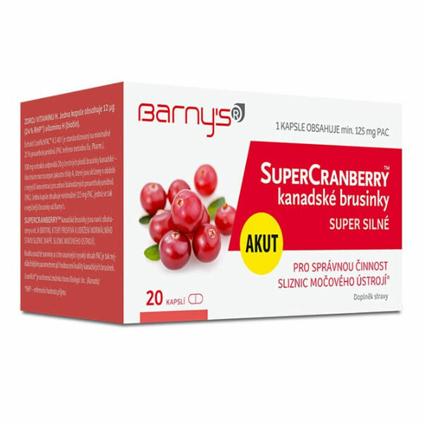 BARNY´S SuperCranberry kanadské brusinky 20 kapslí porovnat ceny