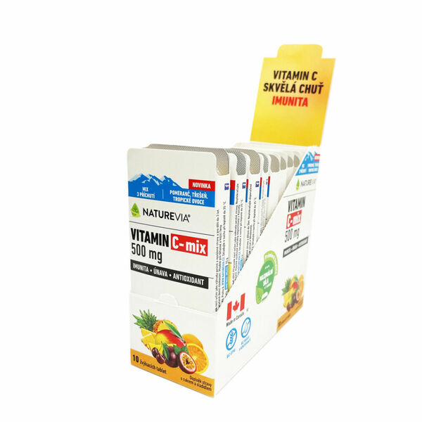 NATUREVIA C-MIX 500 mg BOX 10x 10 žvýkacích tablet porovnat ceny